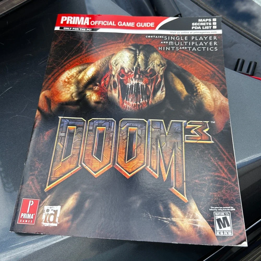 Doom 3 Prima Official Game Guide PC Strategy Book id Software 2004 Walkthrough